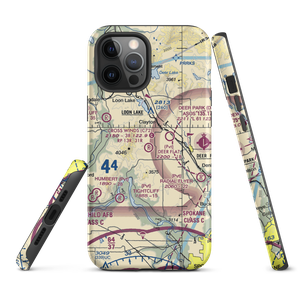 Deer Flat Airport (WA52) VFR Sectional  Tough iPhone Case