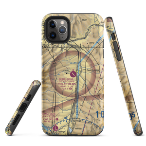 Deer Lodge City County Airport (38S) VFR Sectional  Tough iPhone Case