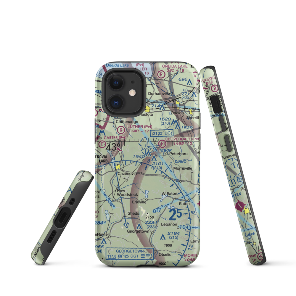 Deer Run Air Field (7NK1) VFR Sectional  Tough iPhone Case iPhone 12 mini model shown