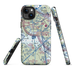 Deerfield Airport (8MD7) VFR Sectional  Tough iPhone Case