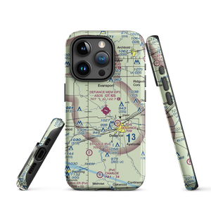 Defiance Memorial Airport (DFI) VFR Sectional  Tough iPhone Case