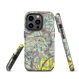 Delaware Municipal Airport (DLZ) VFR Sectional  Tough iPhone Case