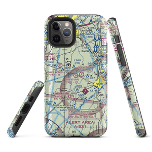 Delk's Airport (1NC0) VFR Sectional  Tough iPhone Case