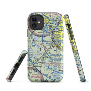 Delta Flying Service Inc Airport (MS65) VFR Sectional  Tough iPhone Case