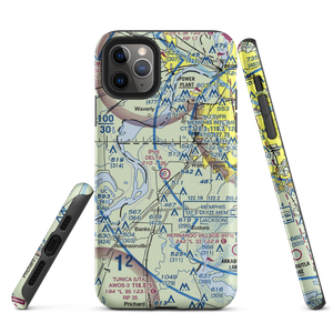 Delta Flying Service Inc Airport (MS65) VFR Sectional  Tough iPhone Case