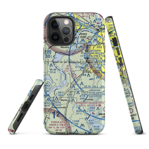 Delta Flying Service Inc Airport (MS65) VFR Sectional  Tough iPhone Case