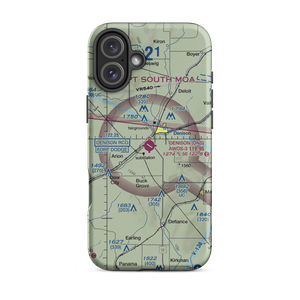 Denison Municipal Airport (DNS) VFR Sectional  Tough iPhone Case