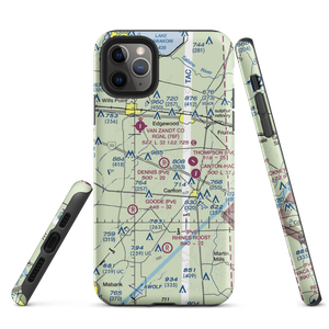 Dennis's Flying Farm Airport (TA86) VFR Sectional  Tough iPhone Case