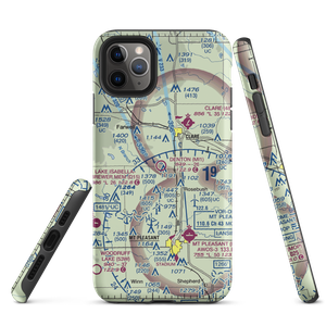 Denton Farms Airport (MI1) VFR Sectional  Tough iPhone Case