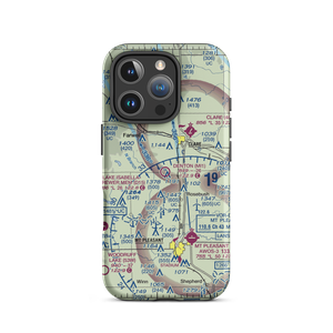 Denton Farms Airport (MI1) VFR Sectional  Tough iPhone Case