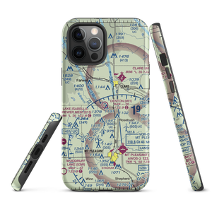 Denton Farms Airport (MI1) VFR Sectional  Tough iPhone Case