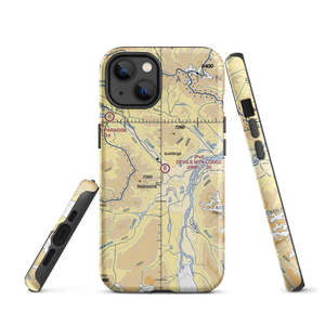 Devils Mountain Lodge Airport (IBN) VFR Sectional  Tough iPhone Case