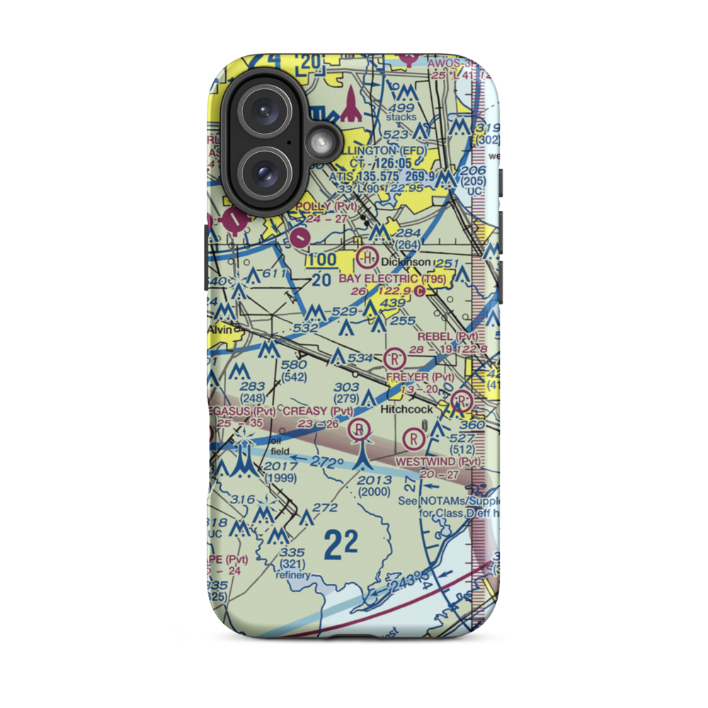 Diehl Ranch Airport (5TS0) VFR Sectional  Tough iPhone Case iPhone 16 Plus model shown