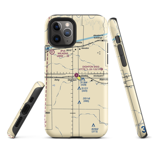 Dighton Airport (K65) VFR Sectional  Tough iPhone Case