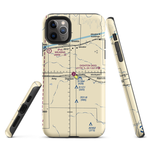 Dighton Airport (K65) VFR Sectional  Tough iPhone Case