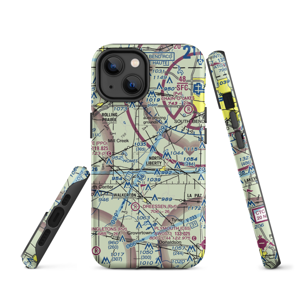 Dillon Airport (9II3) VFR Sectional  Tough iPhone Case iPhone 14 model shown