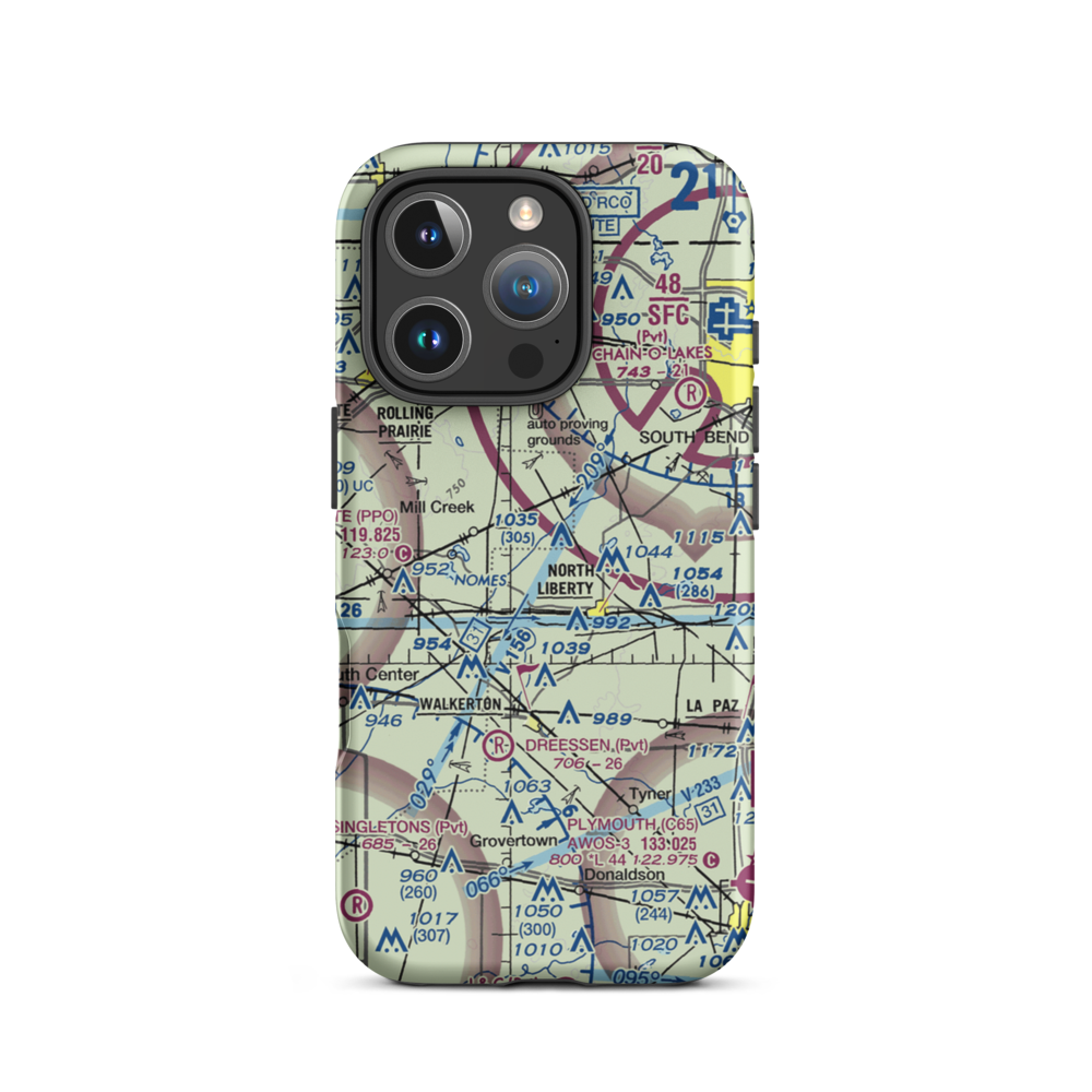 Dillon Airport (9II3) VFR Sectional  Tough iPhone Case iPhone 16 Pro model shown
