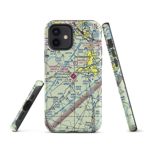 Dinwiddie County Airport (PTB) VFR Sectional  Tough iPhone Case