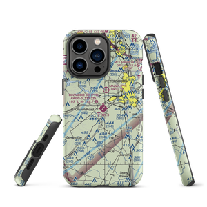 Dinwiddie County Airport (PTB) VFR Sectional  Tough iPhone Case