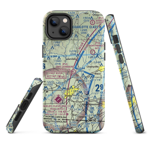 Dirt Dobber's Grass Strip (NC97) VFR Sectional  Tough iPhone Case