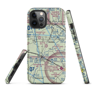 DJ Farm Airport (FA93) VFR Sectional  Tough iPhone Case