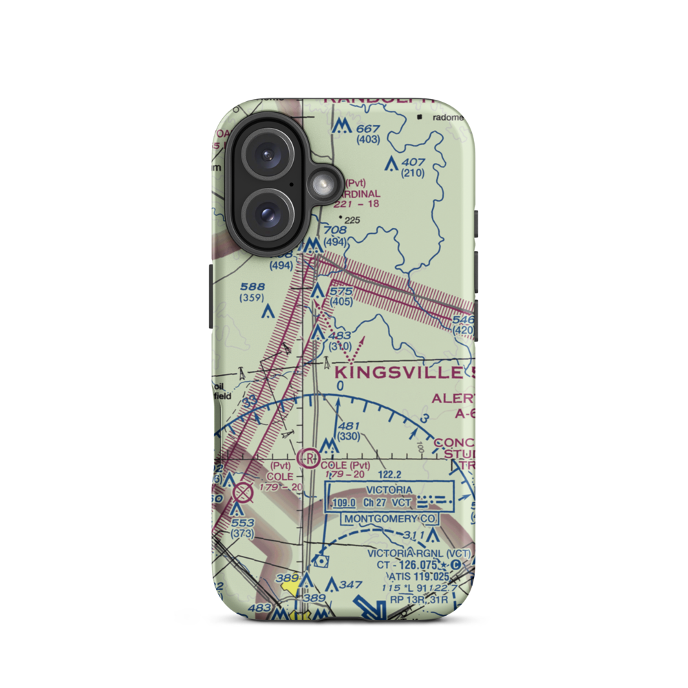 Dobbs Ranch Airport (9XS0) VFR Sectional  Tough iPhone Case iPhone 16 model shown
