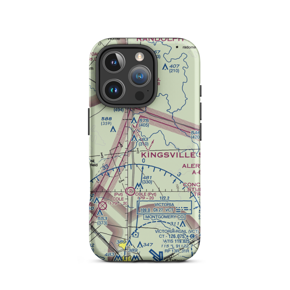 Dobbs Ranch Airport (9XS0) VFR Sectional  Tough iPhone Case iPhone 16 Pro model shown