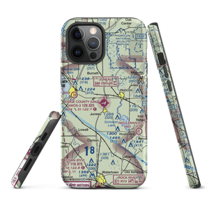 Dodge County Airport (UNU) VFR Sectional  Tough iPhone Case