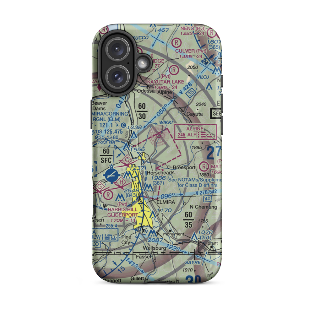 Dodge/Coppola/Wheeler Airport (NK53) VFR Sectional  Tough iPhone Case iPhone 16 Plus model shown