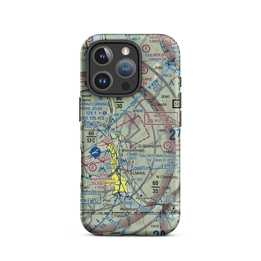 Dodge/Coppola/Wheeler Airport (NK53) VFR Sectional  Tough iPhone Case iPhone 16 Pro model shown