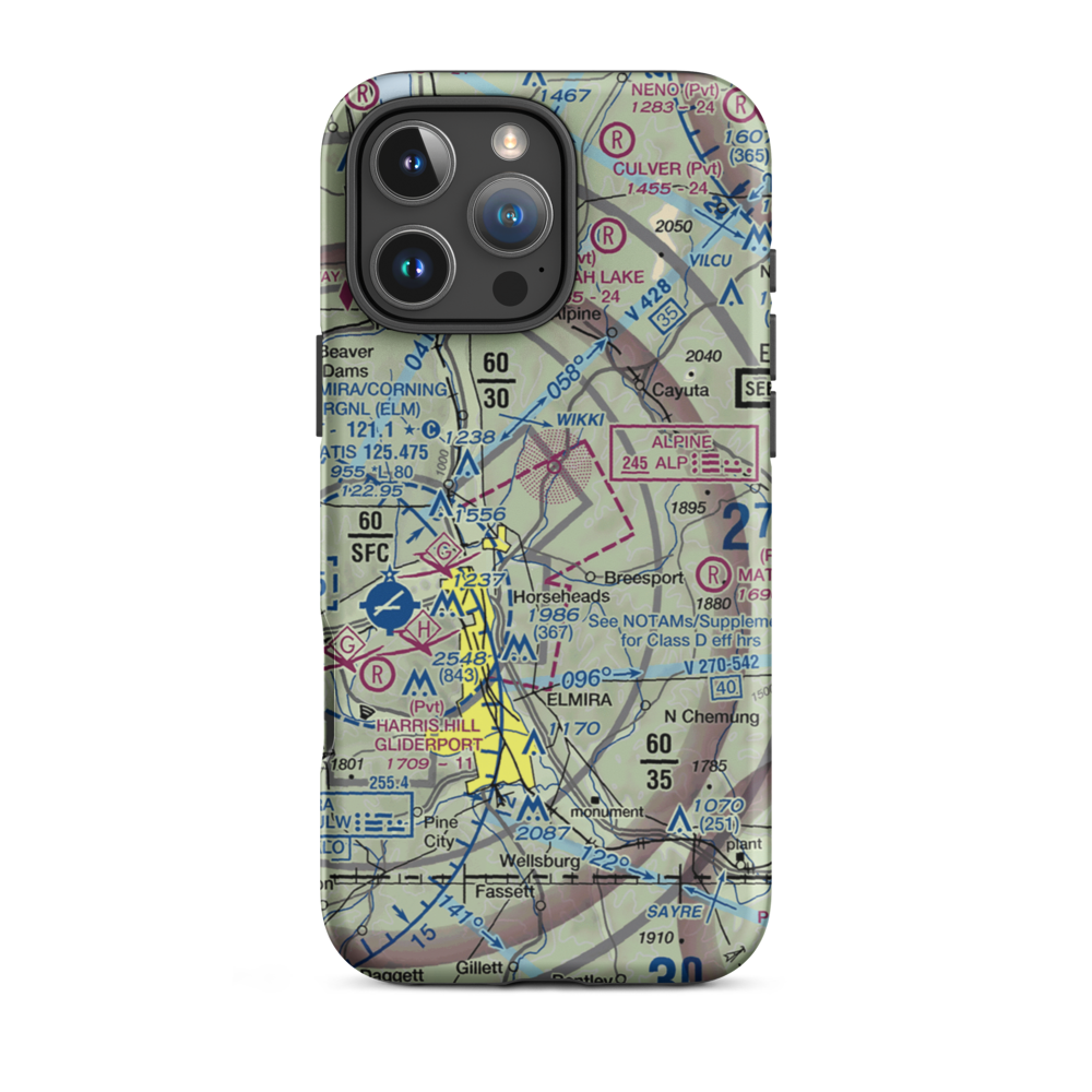 Dodge/Coppola/Wheeler Airport (NK53) VFR Sectional  Tough iPhone Case iPhone 16 Pro Max model shown