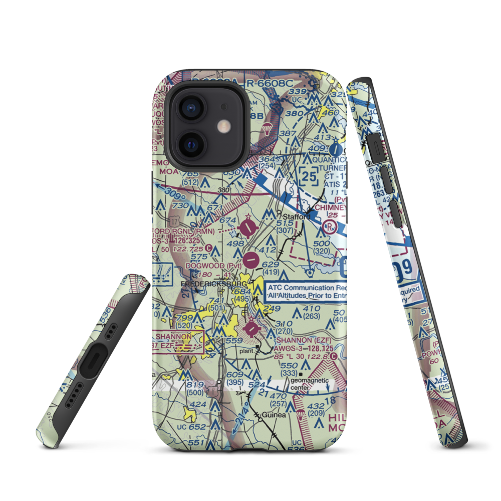 Dogwood Airpark (VA42) VFR Sectional  Tough iPhone Case iPhone 12 model shown