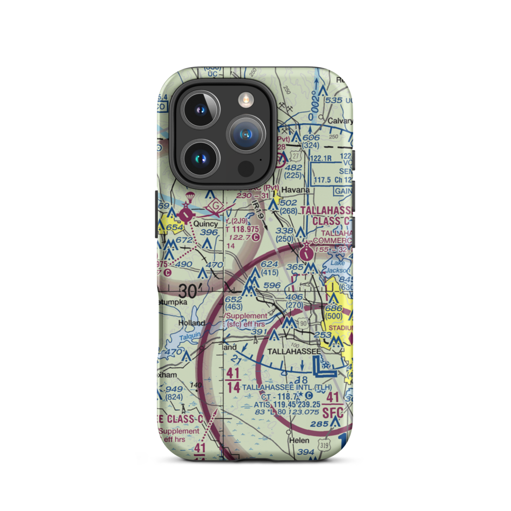 Dogwood Farm Airport (FA26) VFR Sectional  Tough iPhone Case iPhone 16 Pro model shown