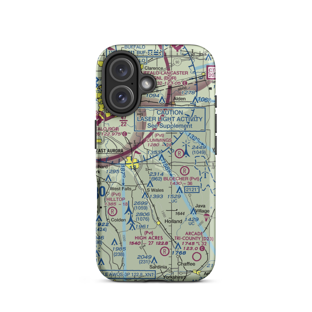 Donnelly's Airport (NK12) VFR Sectional  Tough iPhone Case iPhone 16 model shown