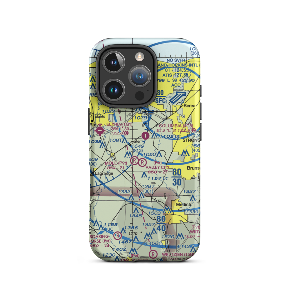 Dorlon Airpark (05OI) VFR Sectional  Tough iPhone Case iPhone 16 Pro model shown