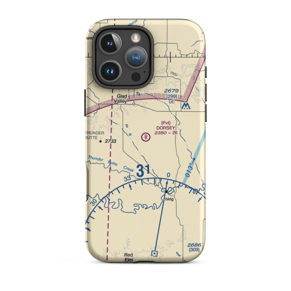 Dorsey Ranch Airport (1SD0) VFR Sectional  Tough iPhone Case iPhone 16 Pro Max model shown