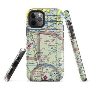 Double A Airport (XA75) VFR Sectional  Tough iPhone Case