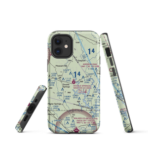 Double Springs/Winston County Airport (3M2) VFR Sectional  Tough iPhone Case