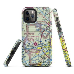 Double W Airport (3OK7) VFR Sectional  Tough iPhone Case