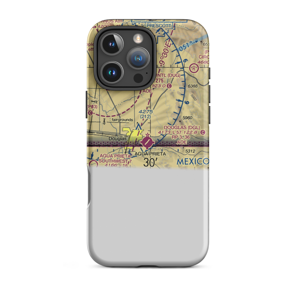 Douglas Municipal Airport (DGL) VFR Sectional  Tough iPhone Case iPhone 16 Pro Max model shown