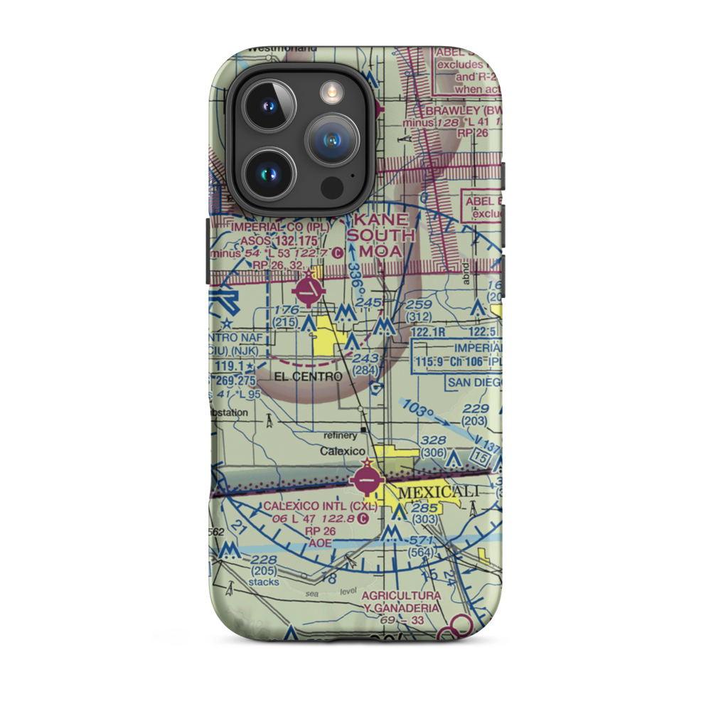 Douthitt Strip (23CN) VFR Sectional  Tough iPhone Case iPhone 16 Pro Max model shown
