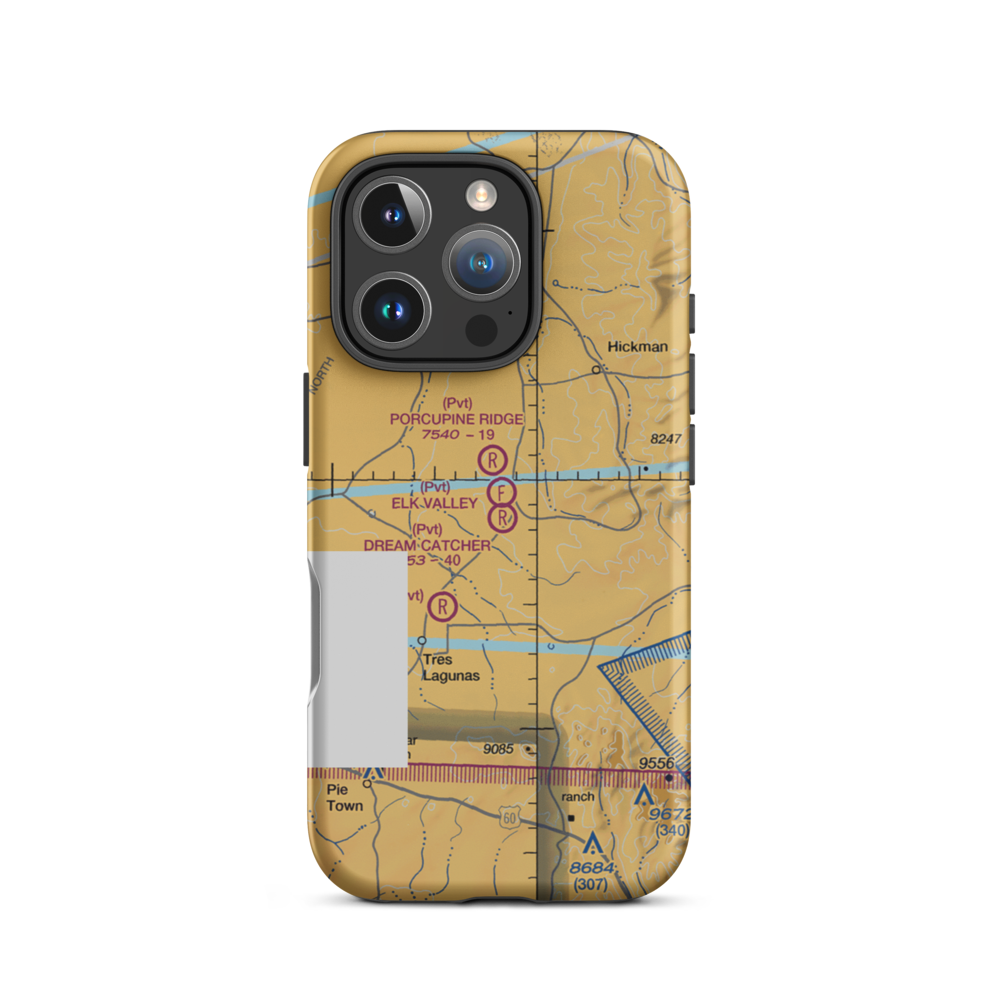 Dream Catcher Ranch Airport (25NM) VFR Sectional  Tough iPhone Case iPhone 16 Pro model shown