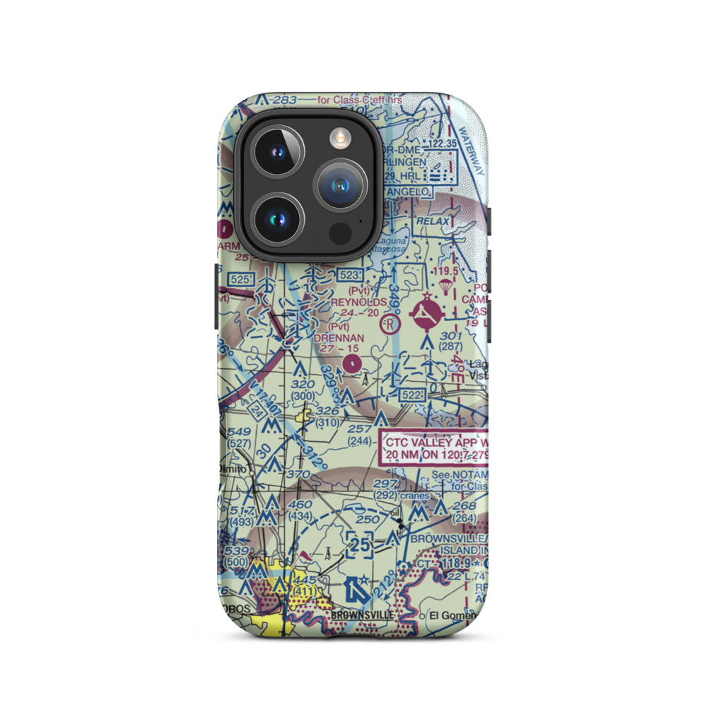 Drennan Farm Airport (92TA) VFR Sectional  Tough iPhone Case iPhone 16 Pro model shown