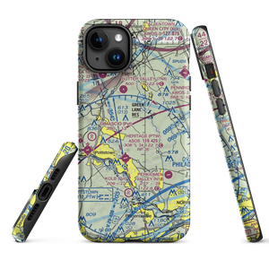 Drewniany-Springmeadow Airport (PA85) VFR Sectional  Tough iPhone Case