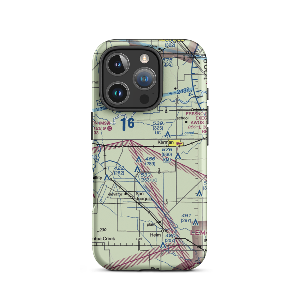 Du Bois Ranch Airport (7CL0) VFR Sectional  Tough iPhone Case iPhone 16 Pro model shown