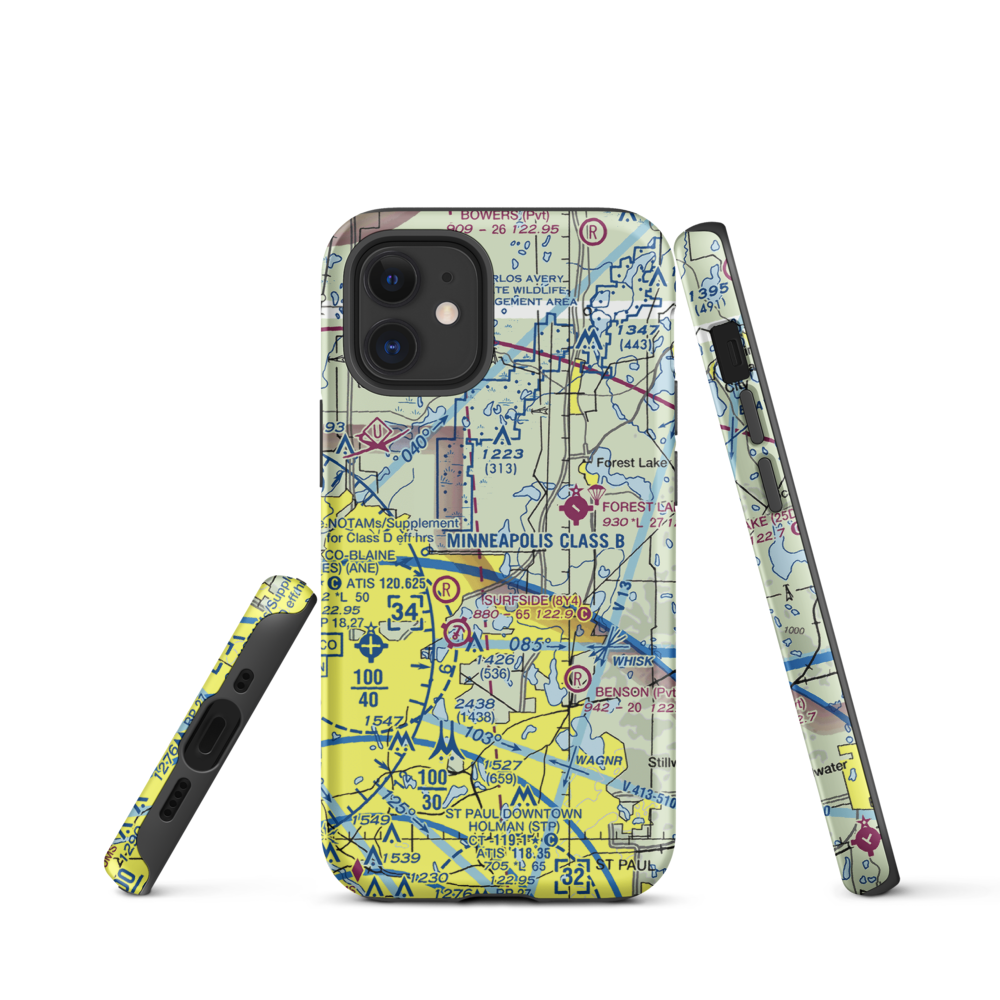 Du Fresne Airport (MY82) VFR Sectional  Tough iPhone Case iPhone 12 mini model shown