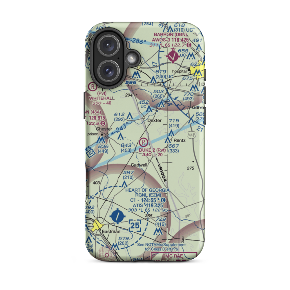 Duke Strip 2 (GE26) VFR Sectional  Tough iPhone Case iPhone 16 Plus model shown