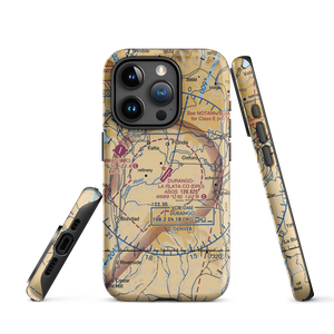 Durango La Plata County Airport (DRO) VFR Sectional  Tough iPhone Case