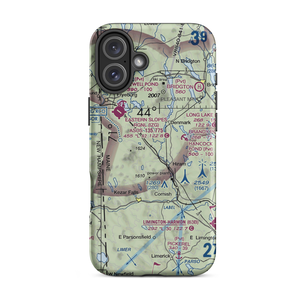 Dyer's Landing Airport (57ME) VFR Sectional  Tough iPhone Case iPhone 16 Plus model shown