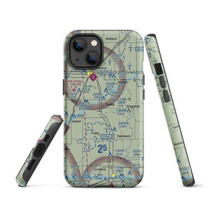 Dykstra Acreage Airport (MY12) VFR Sectional  Tough iPhone Case